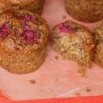 Raspberry Almond Coconut Muffins