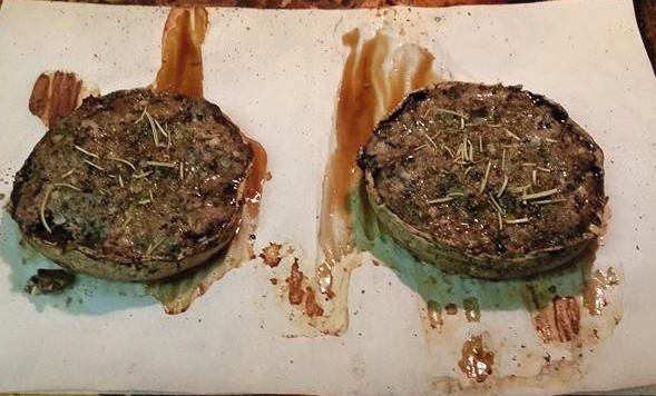 Beef Stuffed Portobello Mushroom Caps