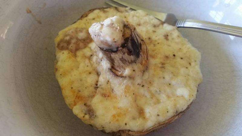 Cheesy Stuffed Portobello Mushroom