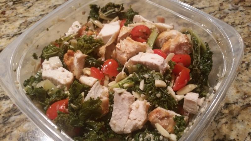 Kale Almond Chicken Salad