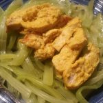 Honey Mustard Chicken w/ Celery Noodles