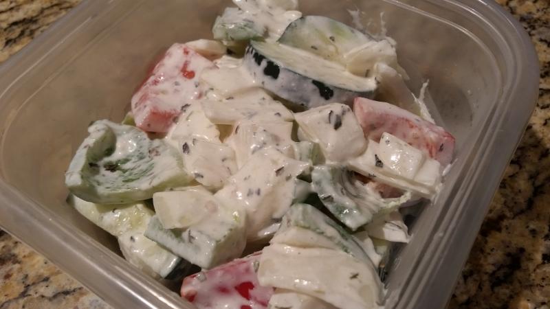 Yogurt Mint Cucumber Salad