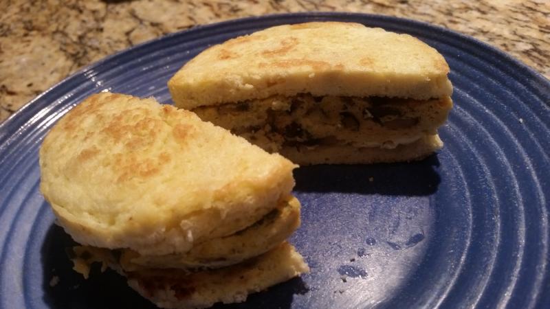 Mushroom Chive Breakfast Sandwich