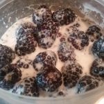 Blackberries with Vanilla Mint Sauce