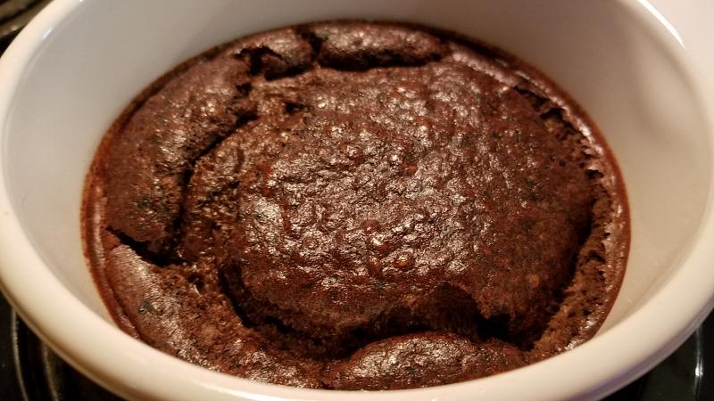 Personal Chocolate Protein Cake