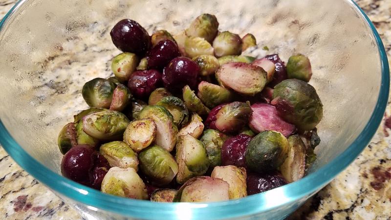Cherry Roasted Brussels Sprouts