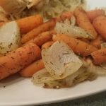 Garlic Dill Roasted Carrots