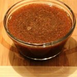 Homemade Sugar Free Worcestershire Sauce in a glass cup