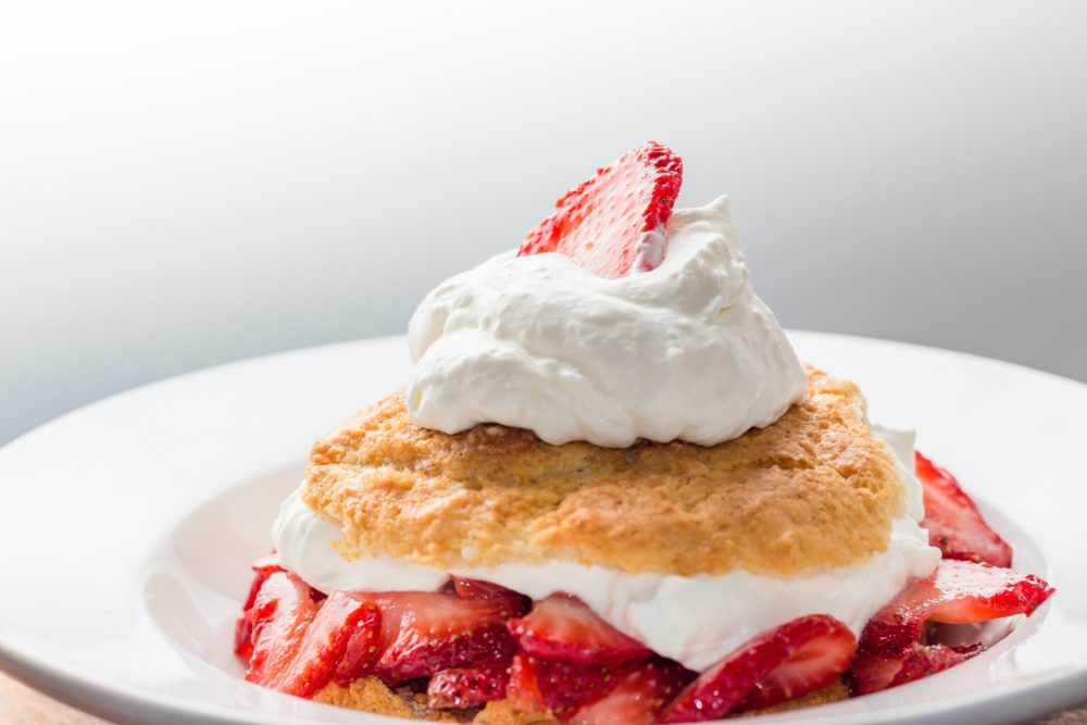 Mmmm... fresh strawberry shortcake
