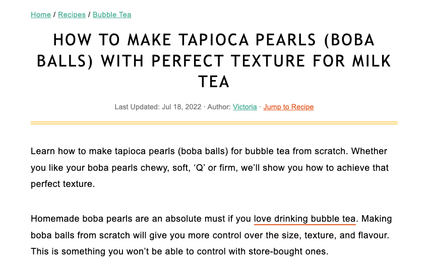 How to Make Tapioca Pearls -Boba Balls- with Perfect Texture For Milk Tea 