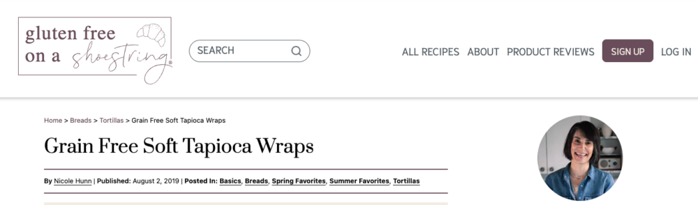Soft Tapioca Wraps - your new favorite grain free flatbread