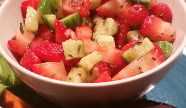 Sweet Strawberry Cucumber Salad