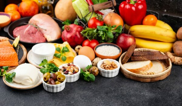 Mediterranean diet. Healthy balanced food